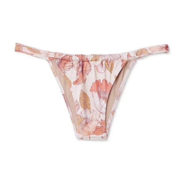 NWT Shade & Shore convertible halter bandeau Floral Bikini 2pc Size M 34B cheeky - Picture 12 of 13